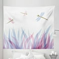 thumbnail image 1 of Abstract Tapestry, Nature Themed Colorful Birds Like Bugs Flies on Abstract Image, Fabric Wall Hanging Decor for Bedroom Living Room Dorm, 5 Sizes, Violet Pink and Blue, by Ambesonne, 1 of 1