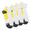 Yellow, variant on 15-20mmHg Elastic Pressure Compression Ankle Socks Men Women Trail Running Cycling Sports Socks, 2 Pairs