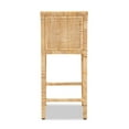 thumbnail image 4 of Baxton Studio Sofia Modern and Contemporary Natural Finished Wood and Rattan Counter Stool, 4 of 7