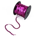 thumbnail image 4 of XYCCA DIY 100 Yards 6mm Fil à Coudre Brillant Rond à Sequins Accessoire (Rouge Rose)-081601, 4 of 5