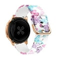 thumbnail image 1 of ALMNVO (Single pack 3pack) 20mm Compatible with Galaxy Watch 5 4 40/44mm Watch 5 Pro 45mm Samsung Galaxy Watch 4 Classic 42/46mm Galaxy Watch Active 2/3 Flower Silicone Pattern Replacement Strap, 1 of 6