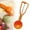 Orange, variant on ZOURIH Cookie Scoop,18/8 Stainless Steel Cookie Scooper,Cookie Scoops for Baking,4 Tbsp/ 60 ml / 2 oz Cookie Dough Scoop,Ice Cream Scooper,Green