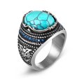 thumbnail image 1 of Anillo Jiayiqi para hombre, anillo Punk Rock Smooth 316L de acero inoxidable, anillo de sello para hombre, joyería de fiesta de Hip Hop, venta al por mayor, anillo de boda para hombre Dengxun unisex, 1 of 2