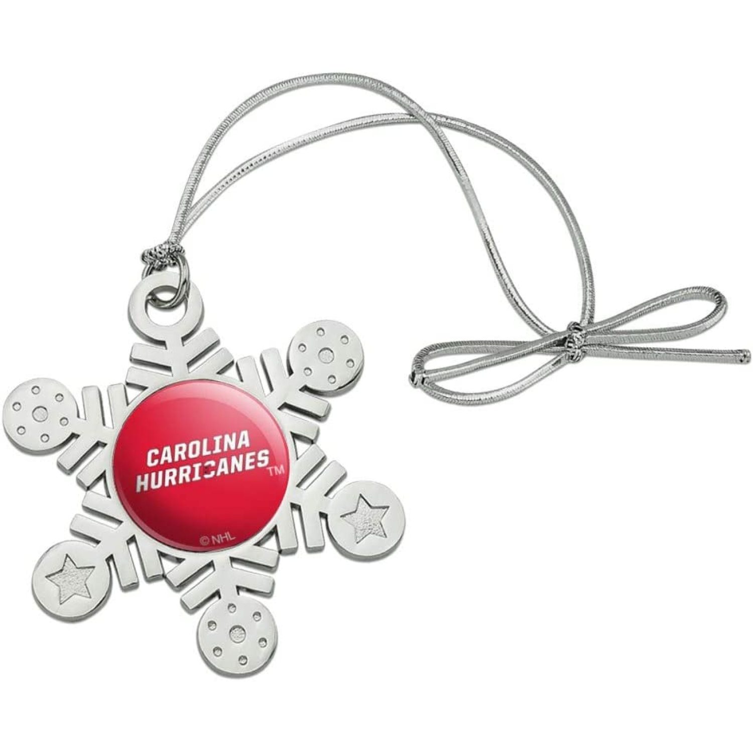 Codllyne NHL Carolina Hurricanes Logo Metal Snowflake Christmas Tree