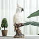 thumbnail image 3 of Estatua de loro, estatuilla decorativa, artesanía, adorno de mesa, escultura de Animal para sala de estar, mesa de entrada, centro de mesa, 3 of 9