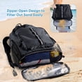 thumbnail image 3 of Mochila de playa VIGEGARI impermeable a prueba de arena con compartimento para zapatos, 3 of 8