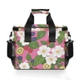 thumbnail image 7 of FORMRS Insulated Cooler Bag 24 Cans Capacity Soft Leakproof Lunch Box with Side Pockets, White Flowers, 7 of 7