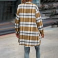 thumbnail image 4 of New Plus Size Plaid Jackets for Womens 2024 Autumn and Winter Casual Long Sleeve Plaid Print Zipper Outwear Jackets, 4 of 8