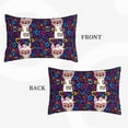 thumbnail image 2 of Fuzoiu Llama Alpaca Print Fuzzy Pillowcases, Super Soft Pillow Case Cover with Zipper for Bedroom, Sofa, Couch,Cozy Pillow Shams for All Seasons-14"x20", 2 of 6