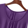 thumbnail image 6 of Nmnitkp Women's Sleeveless Pleated Tank Top Capri Pants Pajama Set, Soft Breathable Loungewear with Pockets, Comfy Two Piece Sleepwear for Summer Purple,XL, 6 of 7