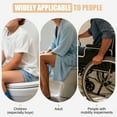 thumbnail image 5 of Modern Toilet Seat Splash Protectors For Men Leak Proof PVC Design Training Use Bathroom Essential, 5 of 8