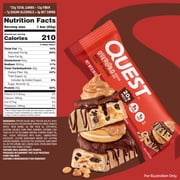 Quest Overload Protein Bars, Nutty by Nature Flavor, 20g of Protein, 4 Count