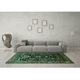 thumbnail image 3 of Ahgly Company Indoor Rectangle Persian Turquoise Blue Traditional Area Rugs, 5' x 7', 3 of 4