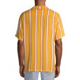 thumbnail image 3 of No Boundaries Men's Short Sleeve Striped Resort Shirt, 3 of 4