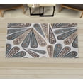 thumbnail image 1 of Abstract Decorative Rug, Contemporary Shapes Polka Dots Geometric Curvy Edges Dot Circles Illustration, Quality Carpet for Bedroom Dorm and Living Room, 6 Sizes, Cadet Blue, by Ambesonne, 1 of 1