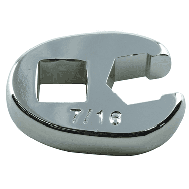 K Tool International Wrench 7/16 Inch Flare Nut Crowfoot 6 Point 3/8 Drive