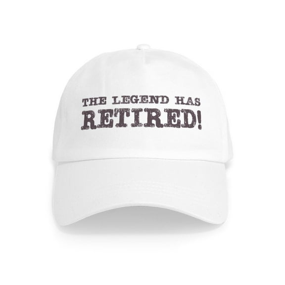 CafePress - The Legend Has Retired Cap - Adjustable 100% Brushed Unisex Casual Cotton Baseball Cap, Beige, 1