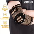 thumbnail image 7 of Elbow compression sleeve (1 pair)-prevents and restores tendonitis support for weight lifting, tennis, basketball, and cycling trips in the gym, 7 of 7