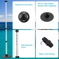 thumbnail image 4 of SAN LIKE Boat Cover Support Poles Boat Support Systems - Adjustable Boat Cover Pole 51.2in & 2PC, 4 of 9