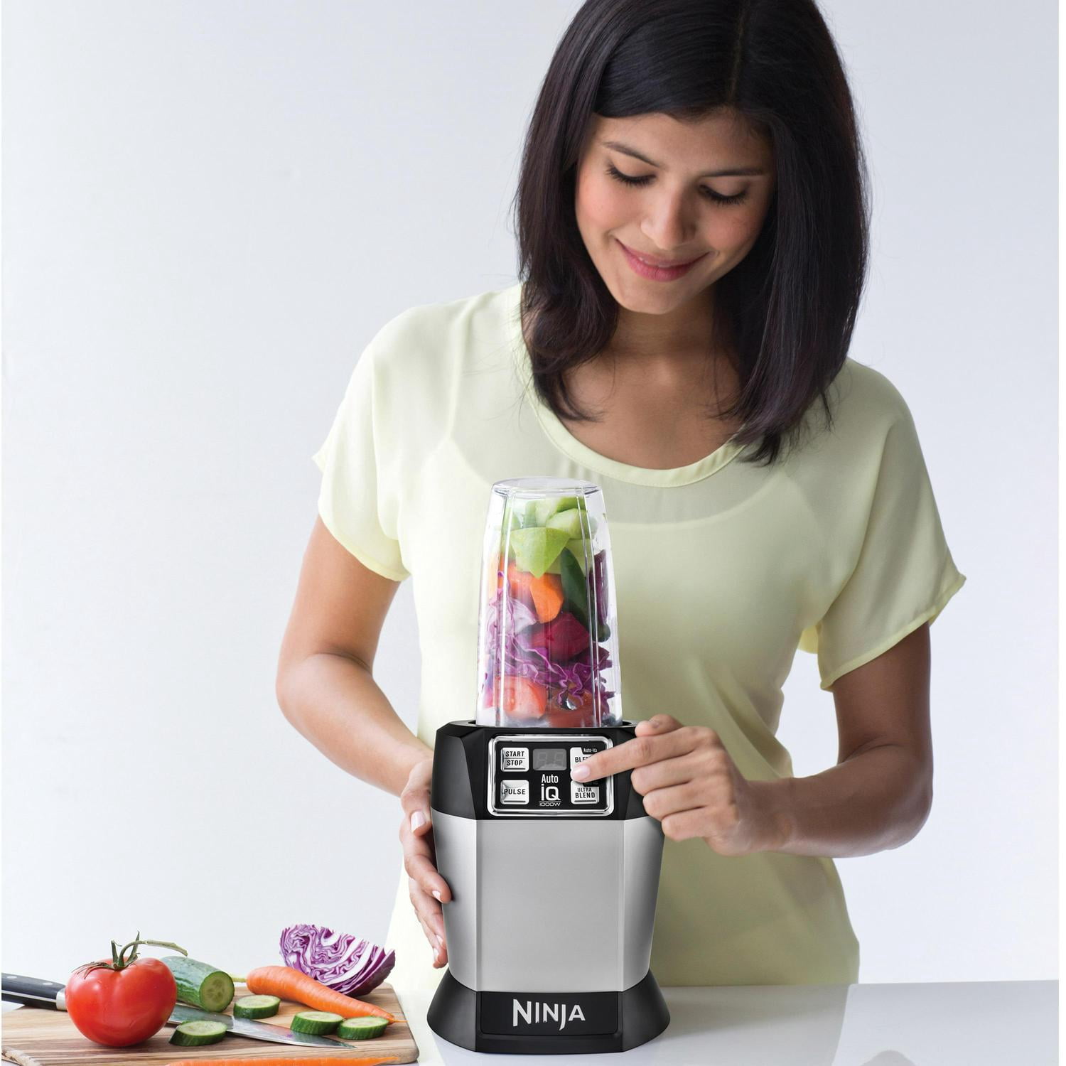 Ninja BL480 Black & Silver Nutri Ninja Auto-iQ Blender 4 speeds