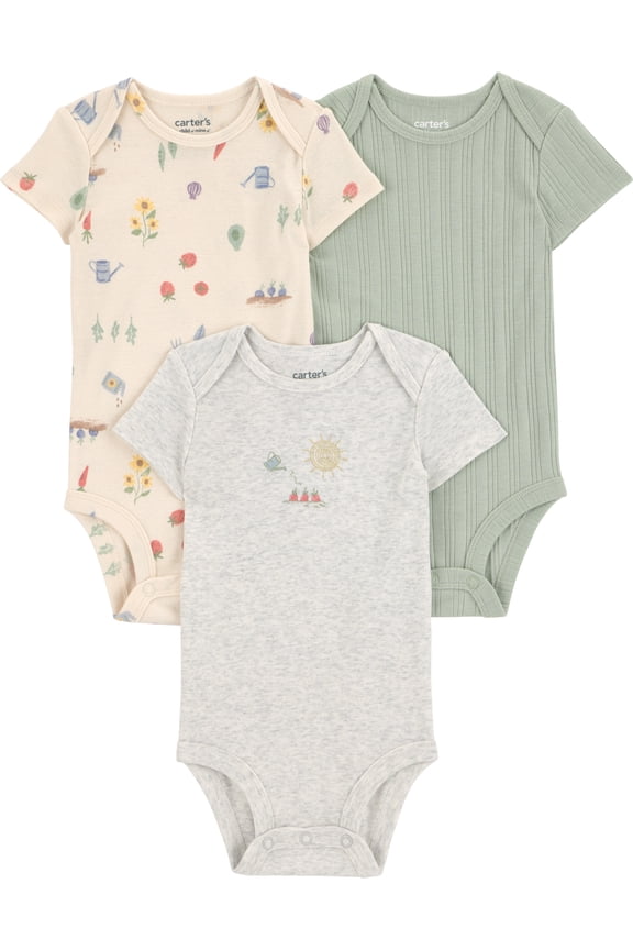 Baby Bodysuit, 3-Pack, Sizes Preemie-18 Months