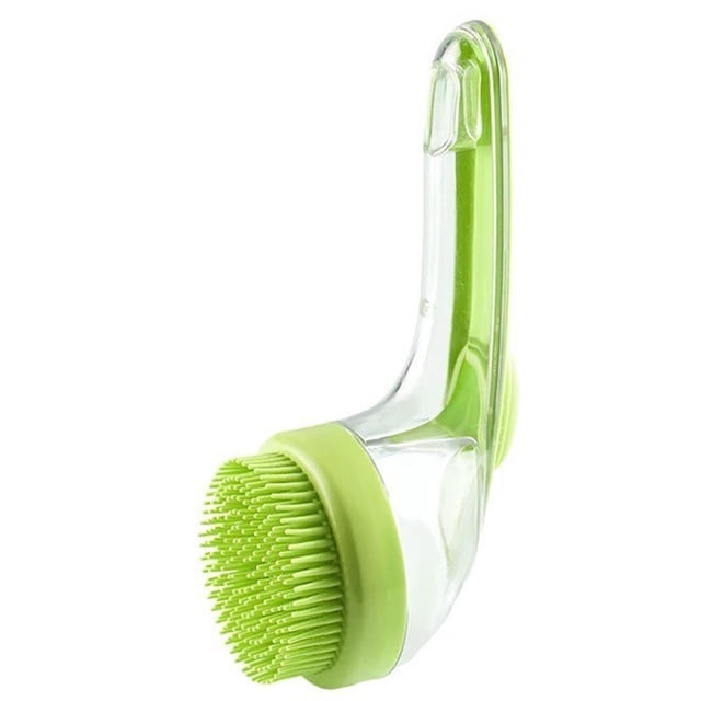Billuyoard Cepillo de baño duradero para mascotas, 2 piezas, masaje suave para perros, cepillo de baño con dispensador de jabón. Aseo de mascotas azul