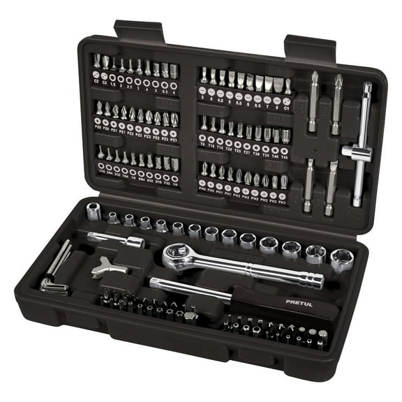 Juego de 130 herramientas 1/4" para mecánico, Pretul Pretul SET-130