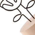 thumbnail image 5 of Titular de la tarjeta de mesa lindo diseño único titular de la foto de la tarjeta de visita con base de madera para la decoración de la oficina en el hogar flor, 5 of 5