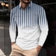 thumbnail image 1 of Blusa y camisa de manga larga con cuello vuelto para hombre, informal, con cuello vuelto, estampado, para fitness, deportiva, de manga larga, de poliéster, 1 of 5