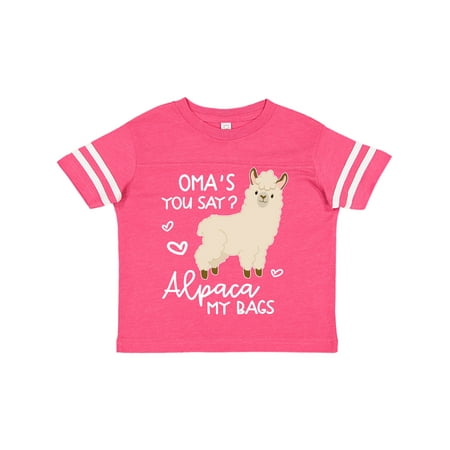 

Inktastic Oma s You Say Alpaca My Bags Gift Toddler Boy or Toddler Girl T-Shirt