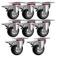 thumbnail image 1 of Paquete de 8 unidades Best Service de Caster Wheels Online con doble freno de 3 pulgadas, 1 of 9