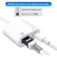 thumbnail image 3 of Adaptador Lightning a Ethernet, compatible con Apple MFI certificado, adaptador de red Ethernet RJ45 2 en 1 con puerto de carga, 3 of 5