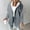 Gray, variant on Goodtrade8 Plus Size Winter Jackets for Women Zip up Solid Color Warm Long Sleeve Casual Hooded Women's Winter Tops,Sizes S-XXXL
