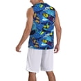 thumbnail image 2 of Xecao Hawaiian Style print basketball shirt for both men and women, a unisex basketball jersey perfect for theme parties-4X-Large, 2 of 6
