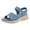 Blue, variant on Arch Support Sandals for Women Open Toe Comfortable Soft Sole Platform Walking Shoes