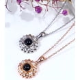 thumbnail image 5 of 100 Languages Projection Picture Sunflower Projection Pendant Necklace 925 Sterling Silver I Love You Heart Pendant Necklace jewelry Romantic Gifts for Gfriend Her Anniversary, 5 of 10