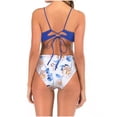 thumbnail image 4 of Hicidod Bikini Sets for Women Printed High Waisted Tummy Control Push Up Swimsuit Two Piece Beach Surfing Bathing Suit with Padded, 4 of 9