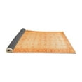 thumbnail image 2 of Ahgly Company Indoor Round Oriental Orange Traditional Area Rugs, 3' Round, 2 of 4