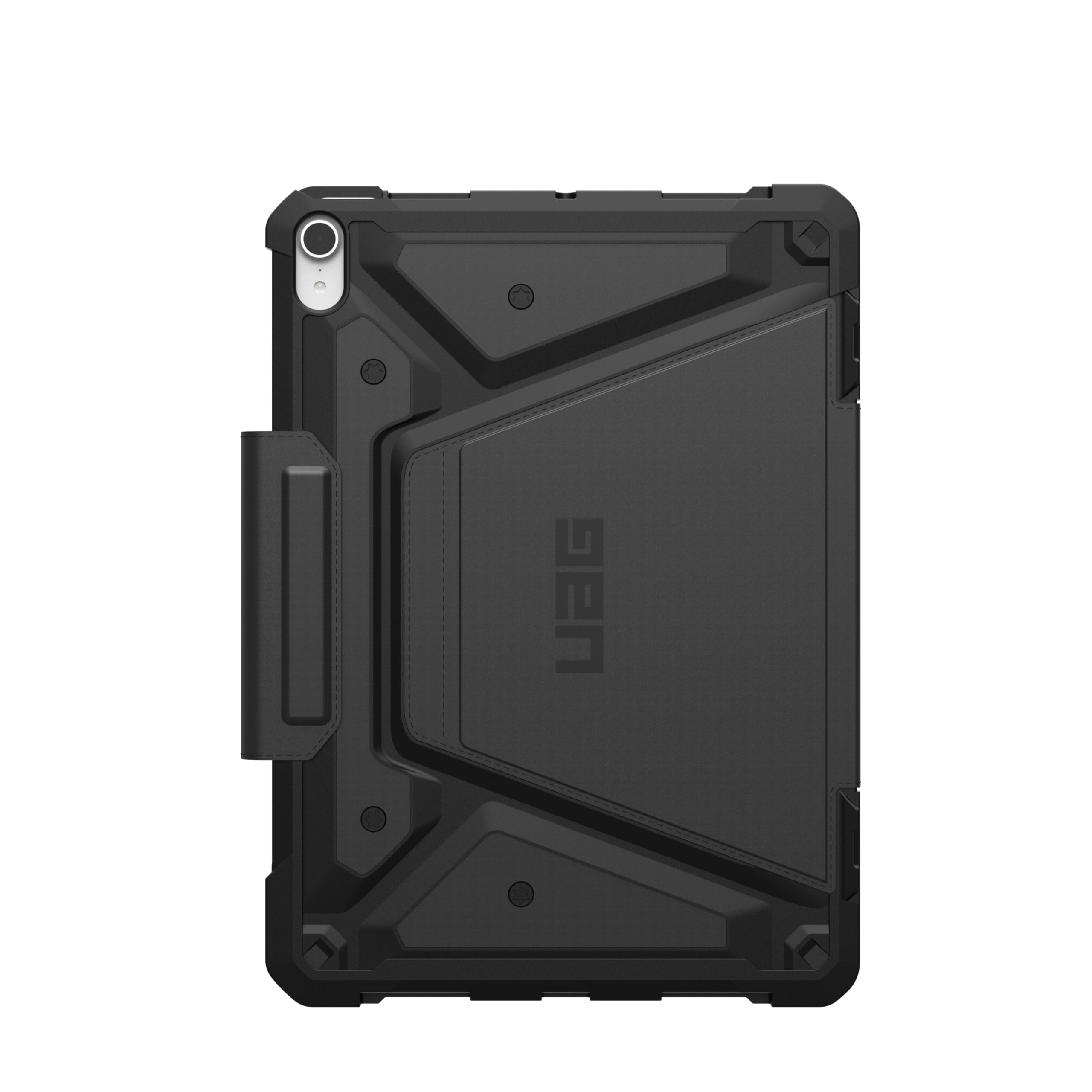 UAG iPad Air 11" Case (6th-8th Gen 2024-2026) M4/M3 - Rugged Auto Sleep/Wake Folio Cover w/Pencil Holder & Multi-Angle Adjustable Stand, Metropolis SE Black