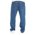thumbnail image 6 of Men's Jeans cotton and Big Men's Leg Baggy Jeans Casual Straight Leg Pocket Zipper And Button Jean Trousers Pants Dark Blue M Denim Pants for Men, 6 of 6