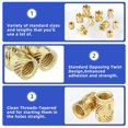thumbnail image 2 of Besitu 360Pcs Threaded Inserts M2 M2.5 M3 M4 M5 M6 Brass Heat Set Insert for Plastic Metric Knurled Nut Inserts Kit for 3D Printing Components Inject, 2 of 7