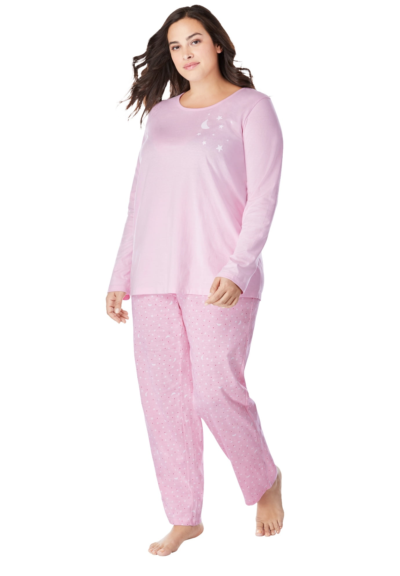 Plus size knit pajamas Clearance