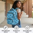 thumbnail image 2 of Jeiento Cute Paw Print Kids School Backpack for Girls 17 Inch Cute Cat School Bag, Lightweight Elementary Backpack with Padded Laptop Sleeve & Multi-Pockets for 9-12 Years Old, Blue, 2 of 7