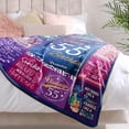 thumbnail image 2 of 55th Birthday Gifts for Women 55th Birthday Gift Ideas 55 Birthday Gifts for Her 55 Year Old Gifts for Women 55th Birthday Decorations Women 55th Bday Gifts Women Throw Blankets 60Lx50W Inch, 2 of 6