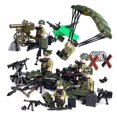 thumbnail image 5 of WW2 American Army Minifigures 6 Soldiers WWII With Multiple Equipment Parachute Building Blocks Toy Set, 5 of 5