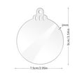thumbnail image 3 of Vikakiooze Christmas Snowflake Star With Hole Blank Transparent Acrylic Diy Handwritten Holiday Decorations, 3 of 7
