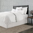 thumbnail image 4 of NestWell Linen Blend Bed Skirt, Tailored 15" Drop, White, Queen, 4 of 7