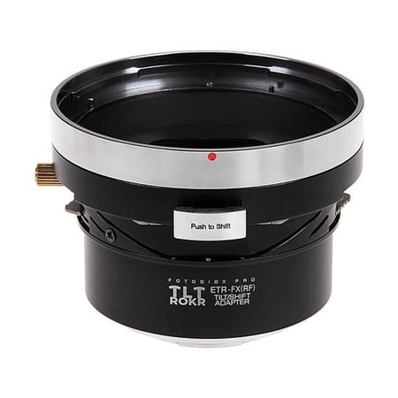 Fotodiox TLTROKR-ETR-FXRF Tilt & Shift Lens Mount Adapter for Bronica ETR Mount Fujifilm Mirrorless Camera Body