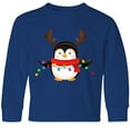 thumbnail image 3 of Inktastic Penguin Xmas Long Sleeve Youth T-Shirt, 3 of 5