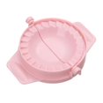 thumbnail image 1 of YUANOU Plastic Dumplings Maker Mold Hand Dough Press Dumpling Clip Lazy DIY Ravioli Pie Maker Jiaozi Making Gadget Kitchen Pastry Tools(Pink), 1 of 7